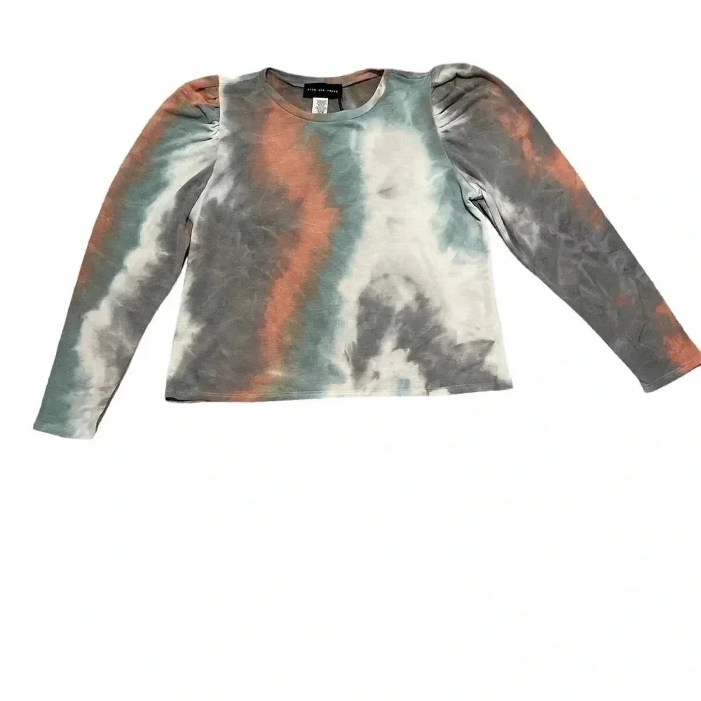 Know One Cares Tie Dye Long sleeve shirt - Size Large - Picture 2 of 3